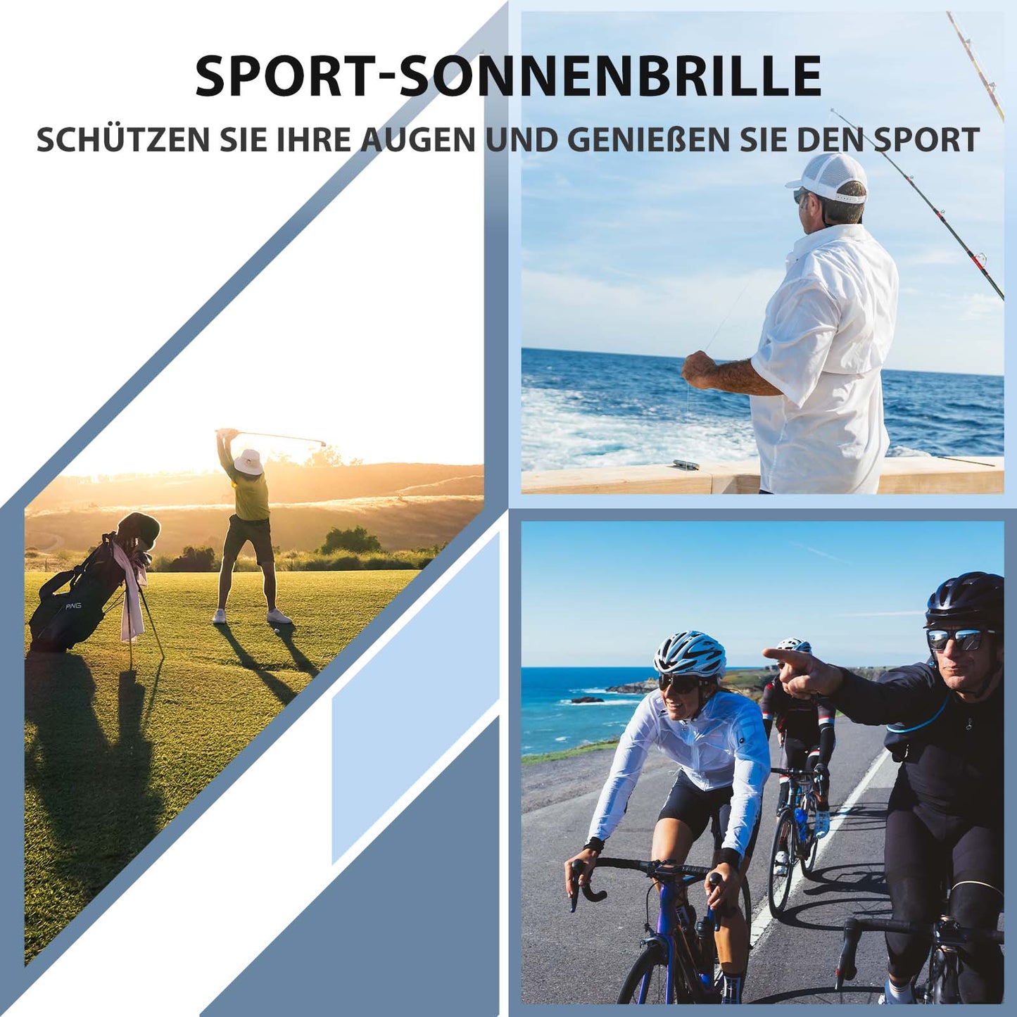 Fahrradbrille Polarisiert Brille Sonnenbrille UV400 Schutz ROCKBROS