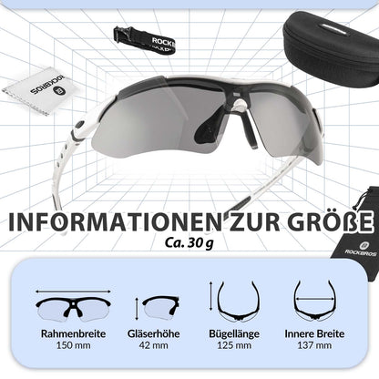 Fahrradbrille Polarisiert Brille Sonnenbrille UV400 Schutz ROCKBROS