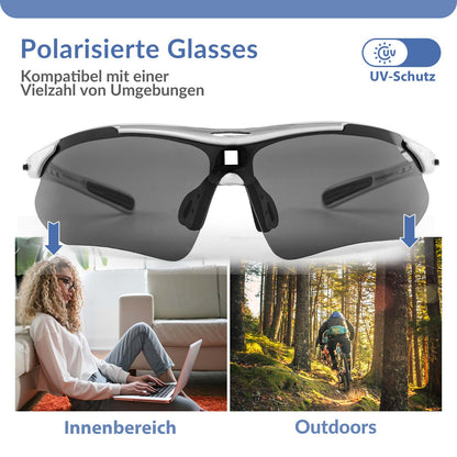 Fahrradbrille Polarisiert Brille Sonnenbrille UV400 Schutz ROCKBROS