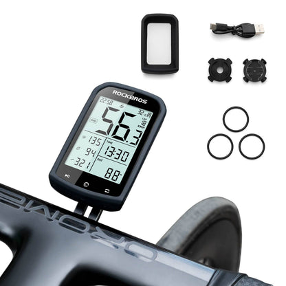Fahrradcomputer Kabellos GPS wasserdicht Tachometer und Kilometerzähler ROCKBROS