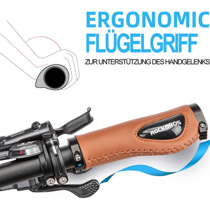 Fahrradgriffe Ledergriffe für Lenker mit 22,2 mm Durchmesser ROCKBROS
