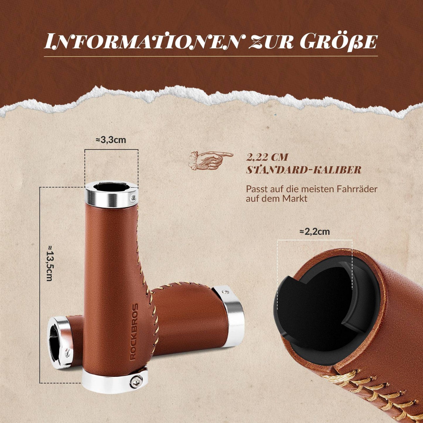 Fahrradgriffe MTB Retro Lenkergriffe Ergonomisch Design ROCKBROS