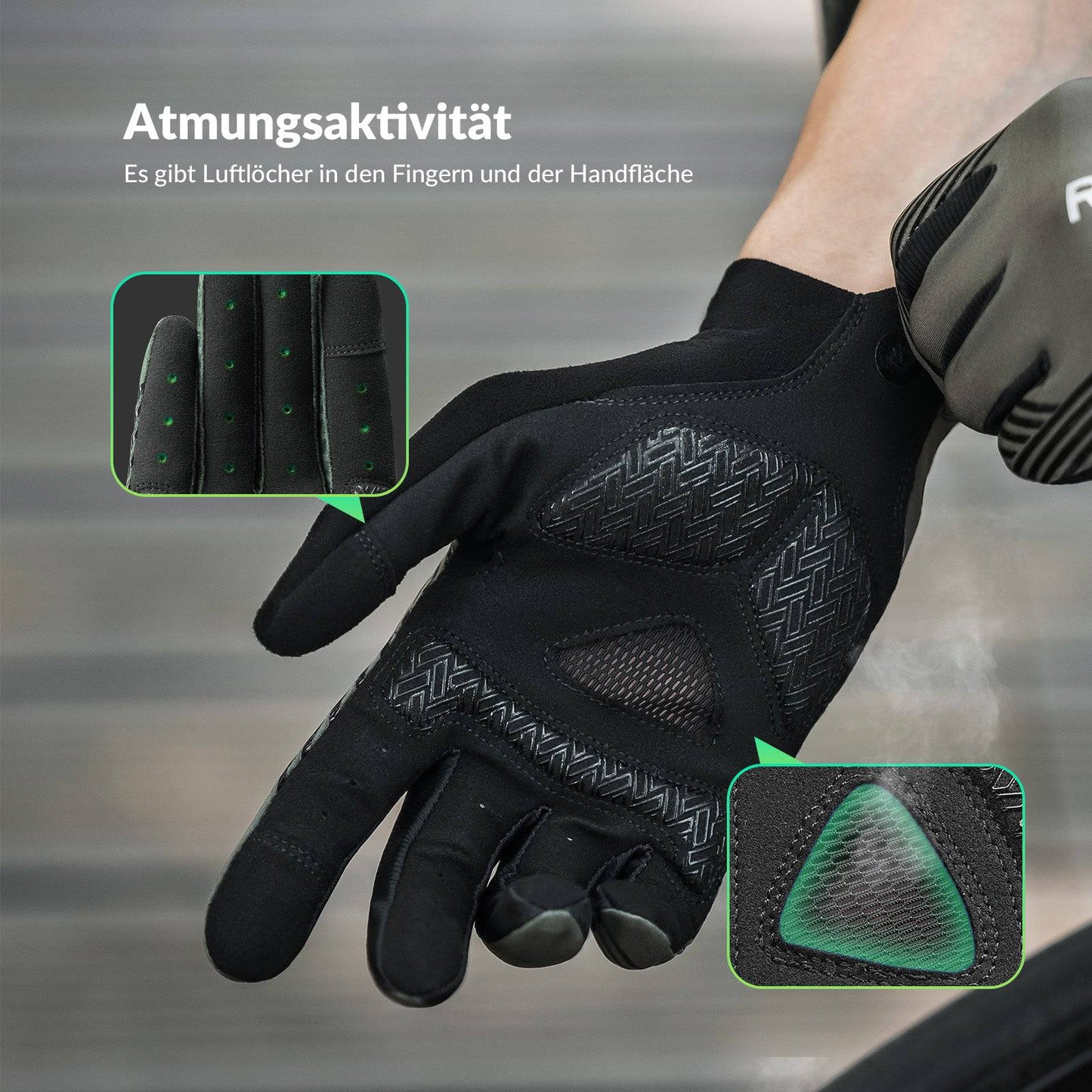 Fahrradhandschuhe Damen/Herren Touchscreen Anti-Rutsch Dünne ROCKBROS