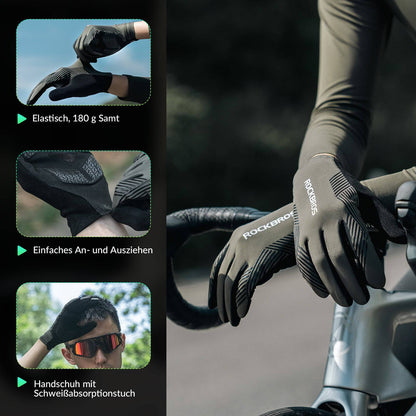 Fahrradhandschuhe Damen/Herren Touchscreen Anti-Rutsch Dünne ROCKBROS