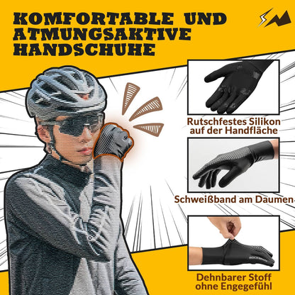 Fahrradhandschuhe Touchscreen Radsport-Handschuhe Winddicht ROCKBROS