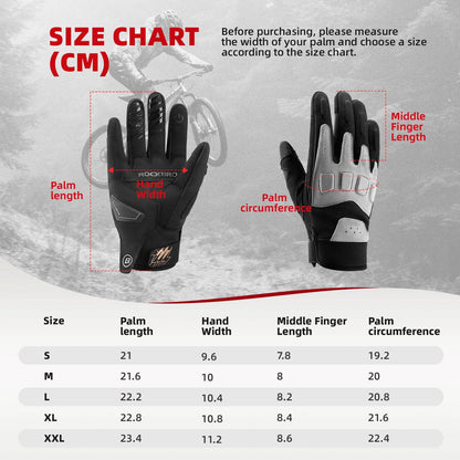 Fahrradhandschuhe Winter Herbst Herren MTB Stoßdämpfend Handschuhe ROCKBROS