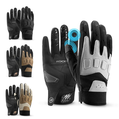 Fahrradhandschuhe Winter Herbst Herren MTB Stoßdämpfend Handschuhe ROCKBROS