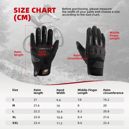 Fahrradhandschuhe Winter Herbst Herren MTB Stoßdämpfend Handschuhe ROCKBROS