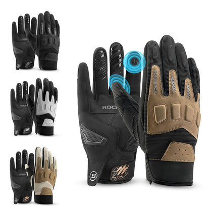 Fahrradhandschuhe Winter Herbst Herren MTB Stoßdämpfend Handschuhe ROCKBROS