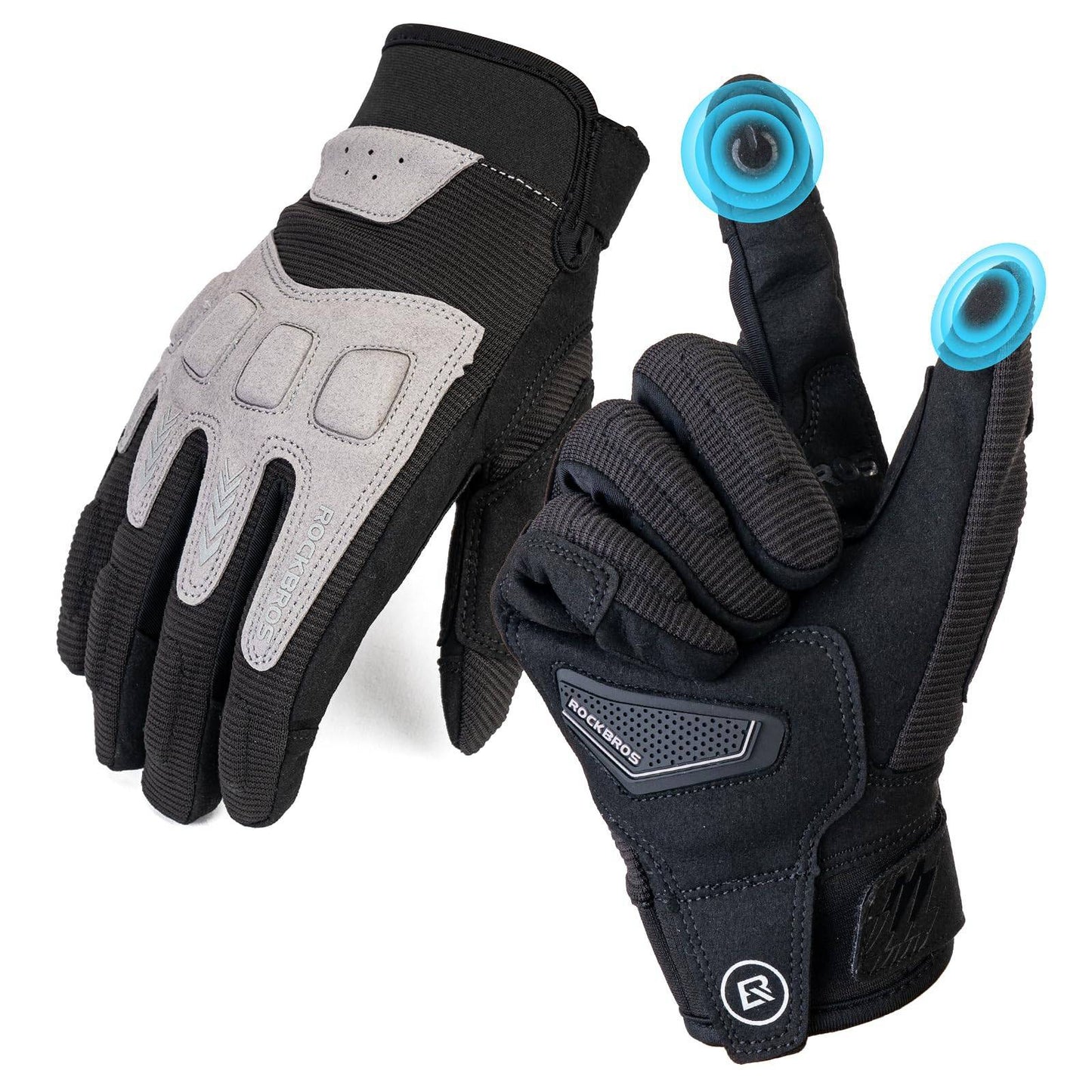Fahrradhandschuhe Winter Herbst Herren MTB Stoßdämpfend Handschuhe ROCKBROS