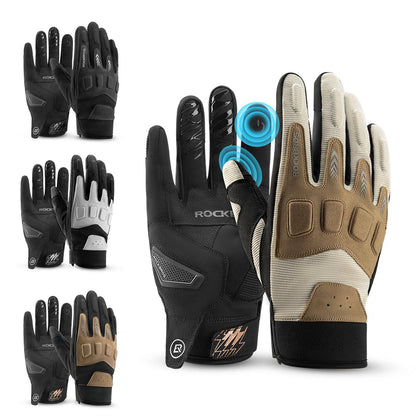 Fahrradhandschuhe Winter Herbst Herren MTB Stoßdämpfend Handschuhe ROCKBROS