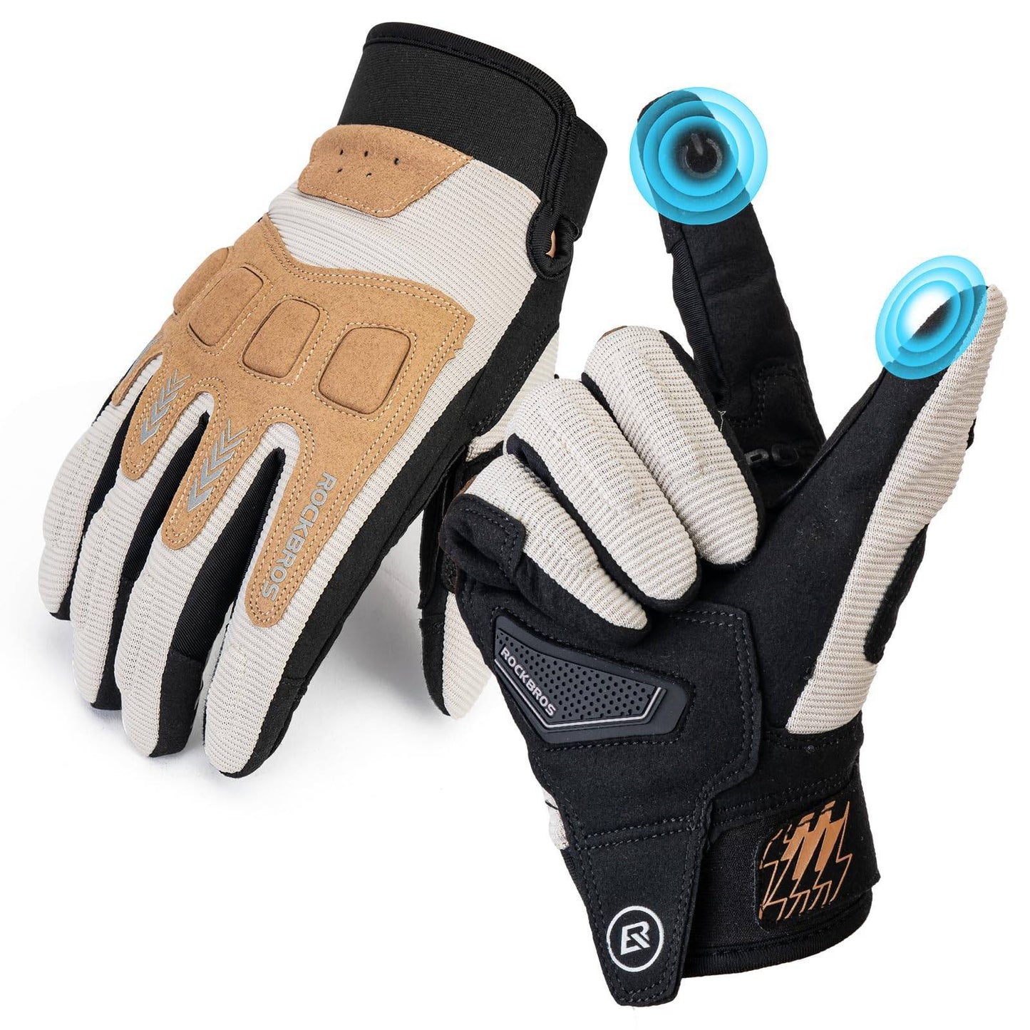 Fahrradhandschuhe Winter Herbst Herren MTB Stoßdämpfend Handschuhe ROCKBROS