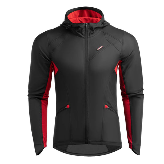 Fahrradjacke Herren Winter Winddicht Softshelljacke Schwarz ROCKBROS