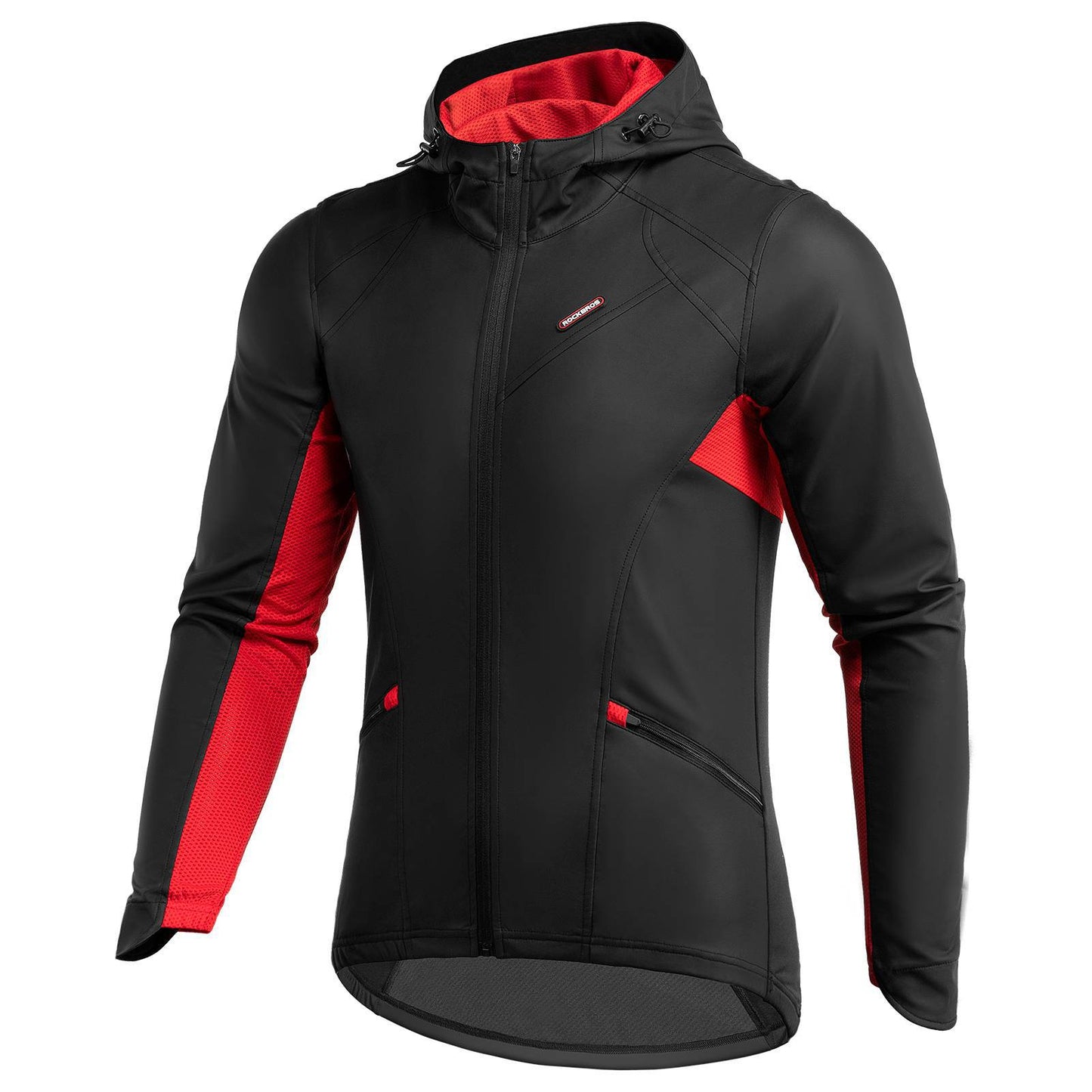 Fahrradjacke Herren Winter Winddicht Softshelljacke Schwarz ROCKBROS