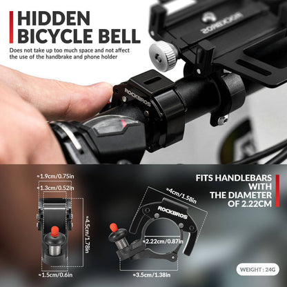 Fahrradklingel Glocke 100dB Laut Innovativ Mini Fahrrad Klingel ROCKBROS