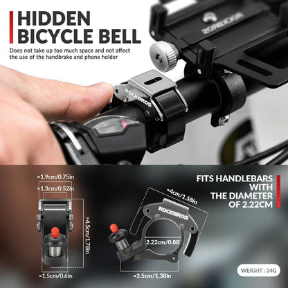 Fahrradklingel Glocke 100dB Laut Innovativ Mini Fahrrad Klingel ROCKBROS