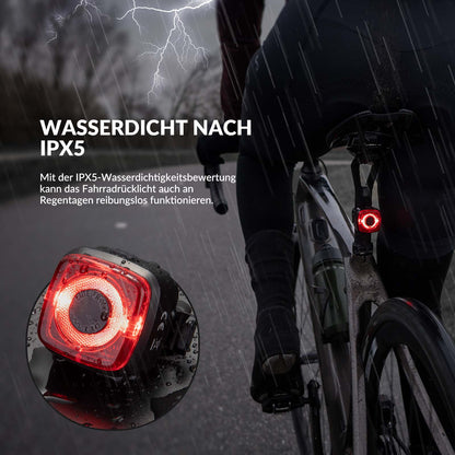 Fahrradlicht IPX5 Wasserdicht Rücklicht Wiederaufladbar mit USB-C ROCKBROS