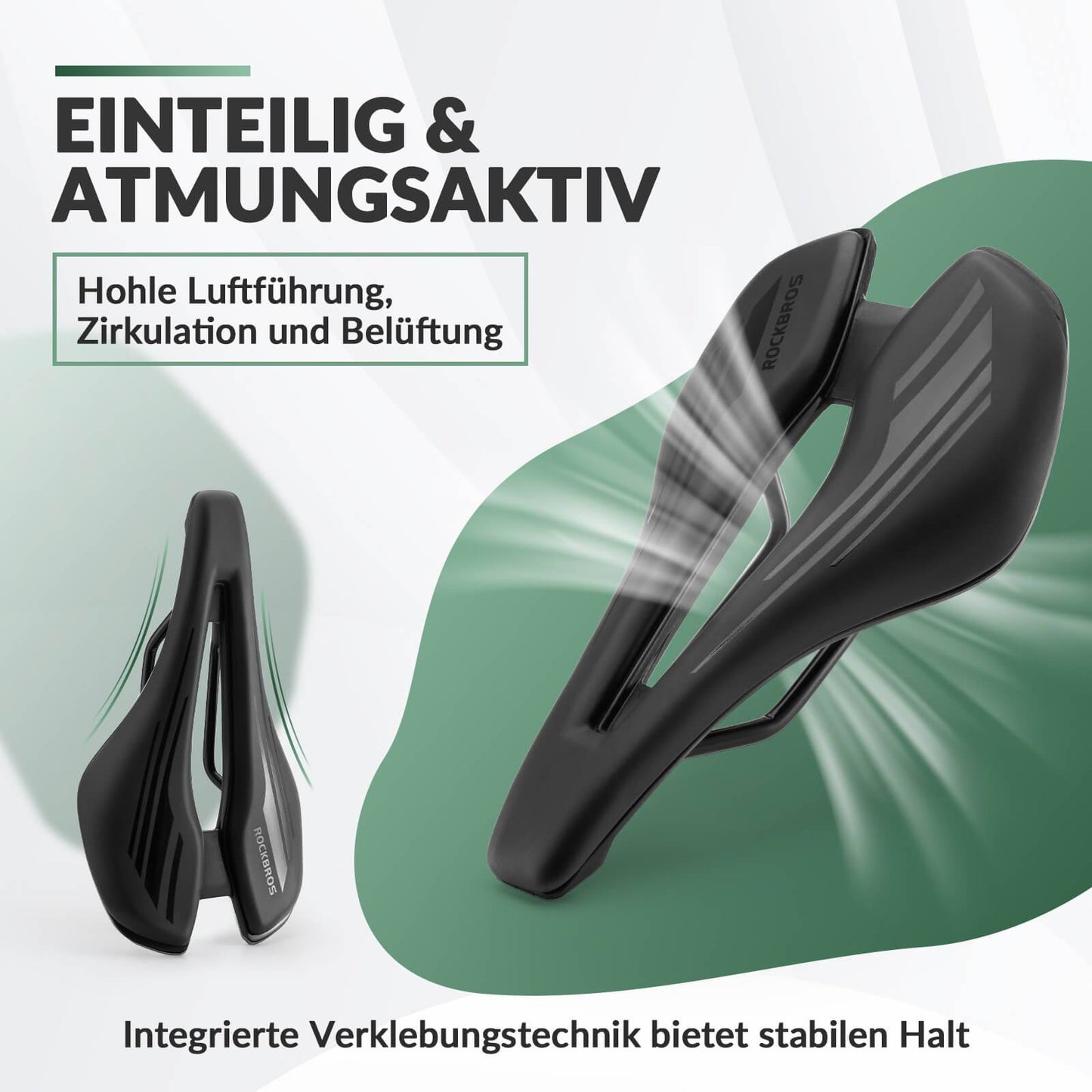 Fahrradsattel Ergonomisch Fahrradsitz Atmungsaktiver 14,5 * 25cm ROCKBROS