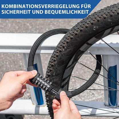 Fahrradschloss 5-Stellig Zahlencode Zahlenschloss ROCKBROS
