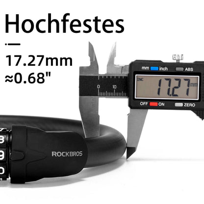 Fahrradschloss 5-stelliges Kabelschloss ROCKBROS