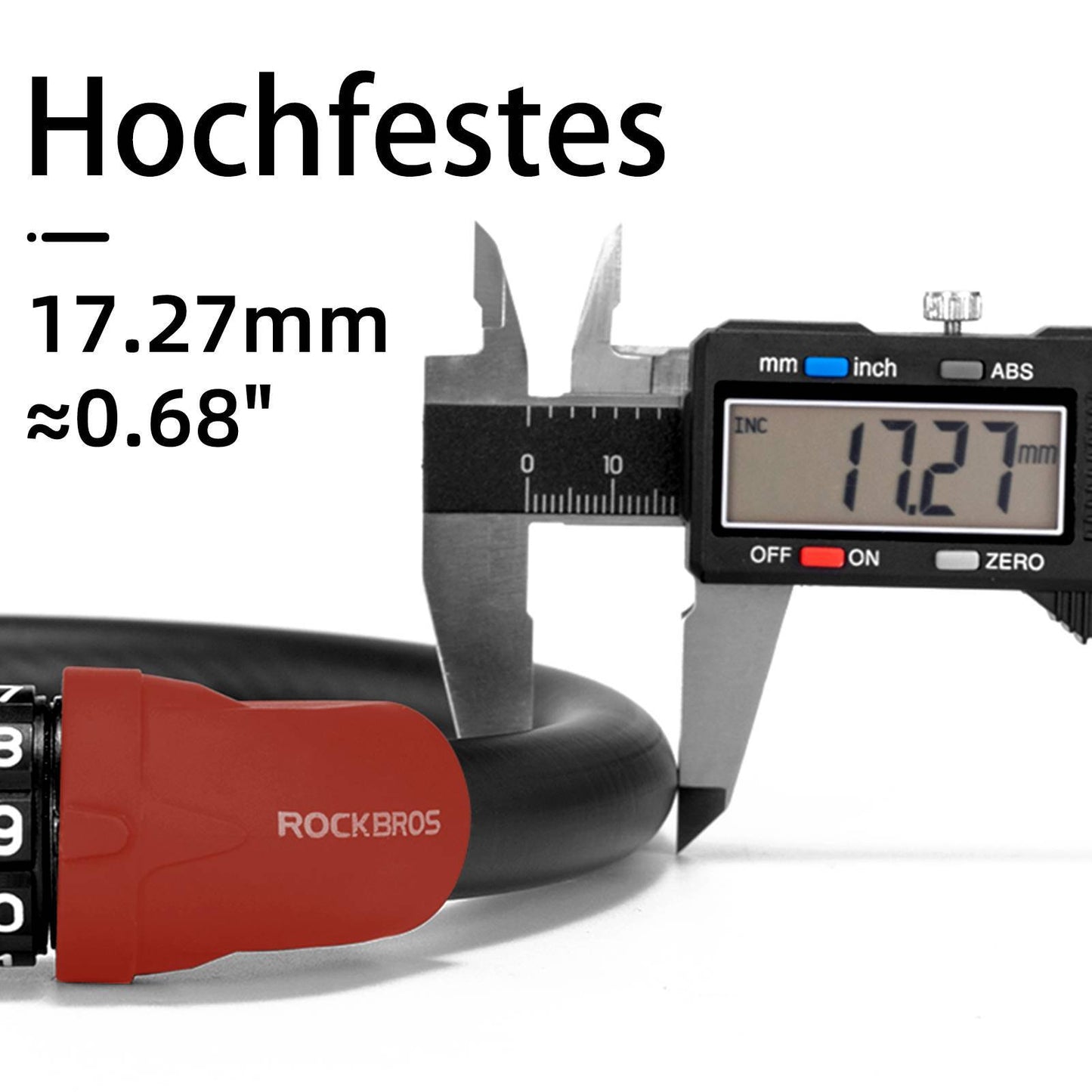 Fahrradschloss 5-stelliges Kabelschloss ROCKBROS