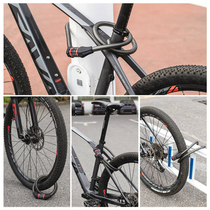 Fahrradschloss mit 5-stelligem Zahlencode aus PVC und Stahl ROCKBROS