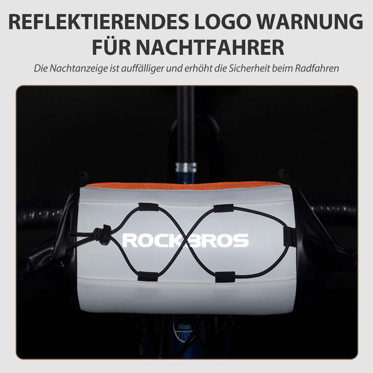 ROCKBROS Fahrradtasche Lenkertasche Aufbewahrungstasche mit Schultergurt