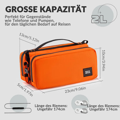 Fahrradtasche Rahmentasche mit Schultergurt Oberrohrtasche ROCKBROS