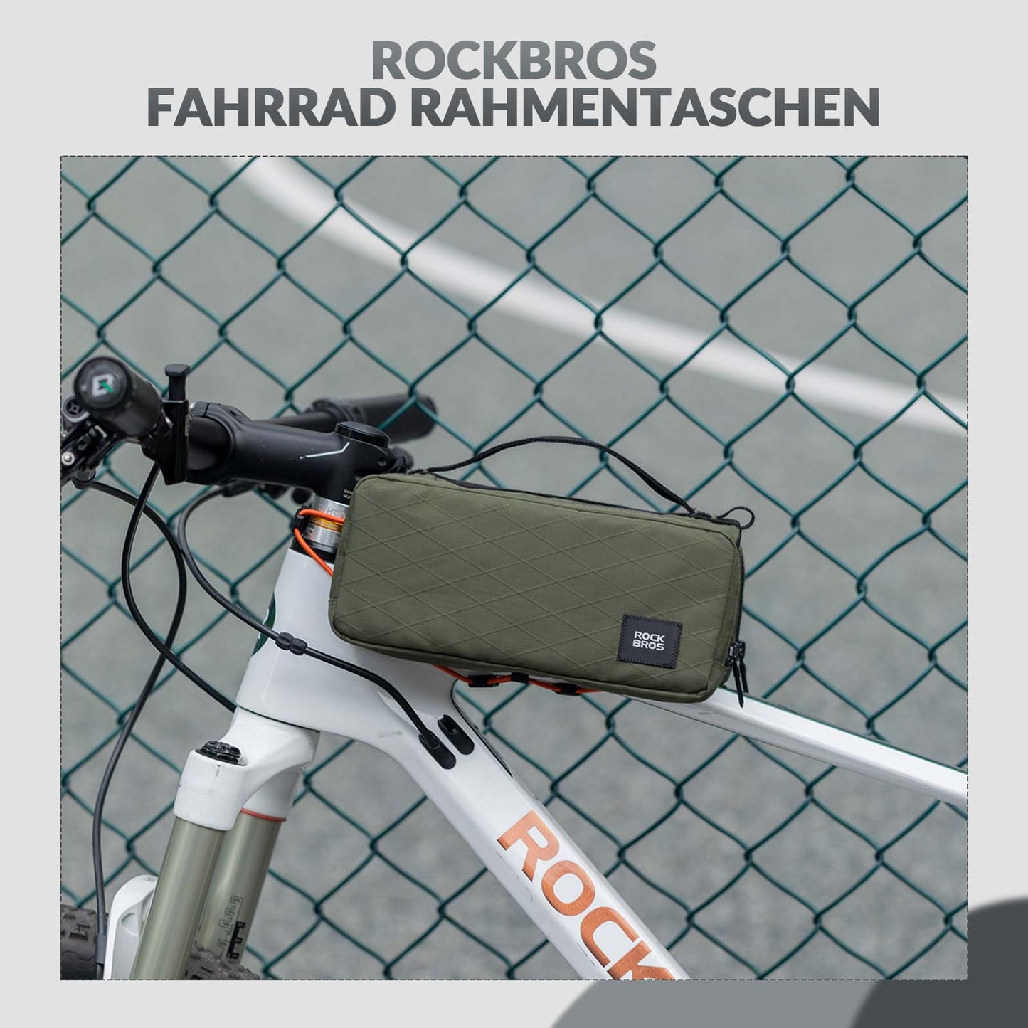 Fahrradtasche Rahmentasche mit Schultergurt Oberrohrtasche ROCKBROS