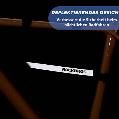 Fahrradtasche Set 2-in-1 Abnehmbare Rahmentasche 1,3 L+0,7 L Schwarz ROCKBROS