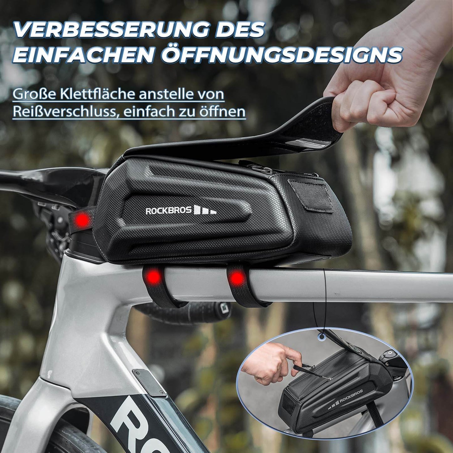 wasserdichte Fahrradtasche Handytasche Touchscreen für Smartphone 6,8 Zoll ROCKBROS