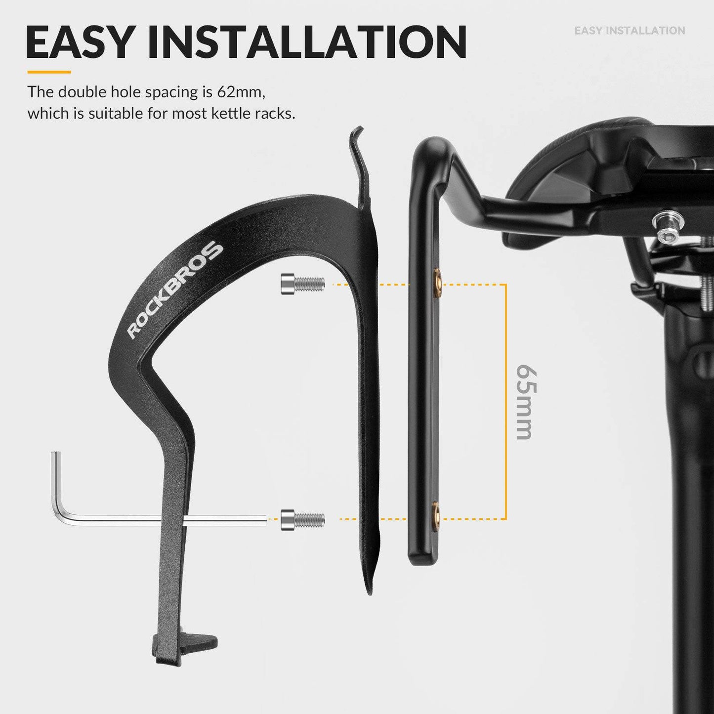 Flaschenhalter & Stabilisator Stütze für Fahrrad Satteltasche ROCKBROS
