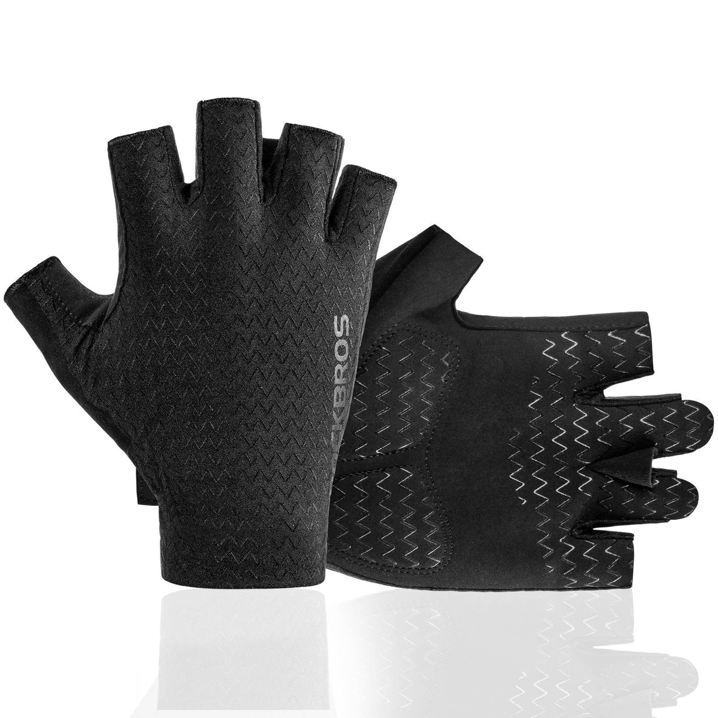 Gel gemusterte Rutschfeste Halbfinger-Reithandschuhe ROCKBROS