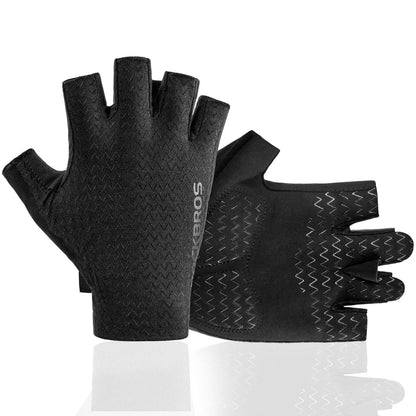 Gel gemusterte Rutschfeste Halbfinger-Reithandschuhe ROCKBROS