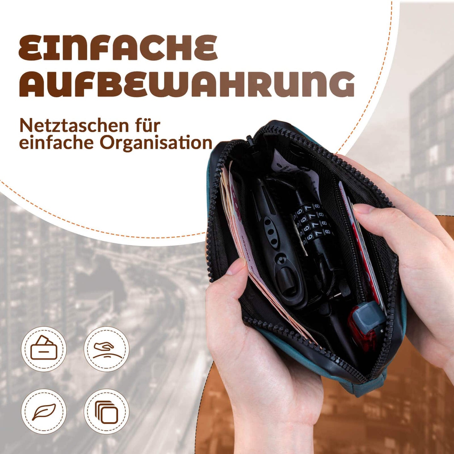 Geldbörse Portemonnaie Geldbeutel Handytasche für Kreditkarte Schlüssel ROCKBROS