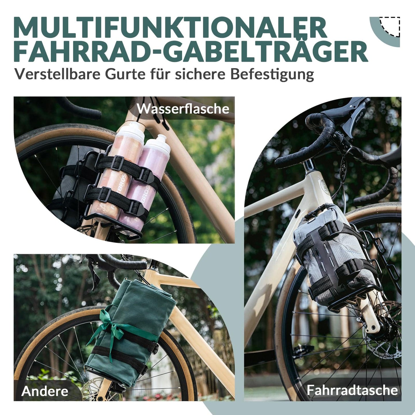 Gepäckträgertasche Gepäckträger für Vordergabel 2,7 L, Wasserdicht ROCKBROS