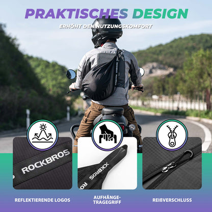 Helmtasche Motorrad Helmbeutel Einstellbarer Schultergurt ROCKBROS