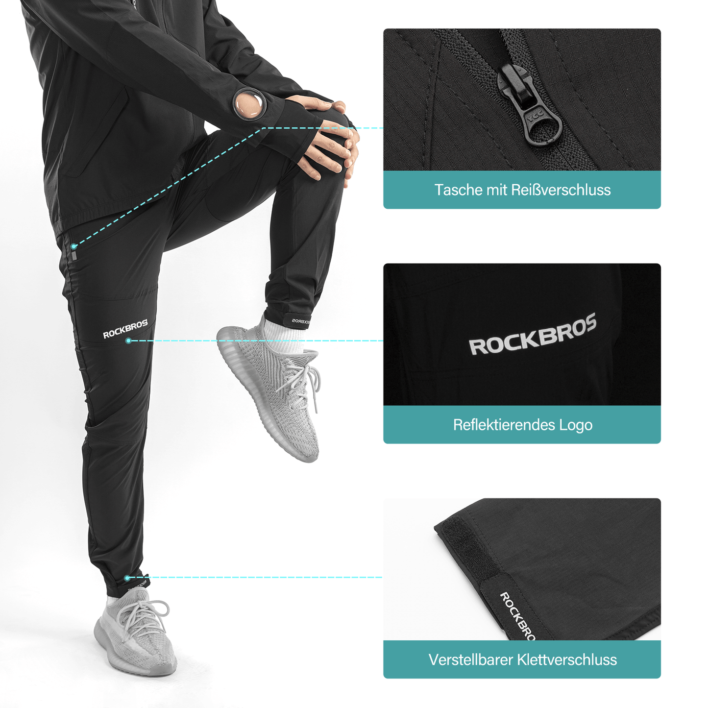 Herren Softshell Jacke & Hose atmungsaktiv Fahrradanzug ROCKBROS