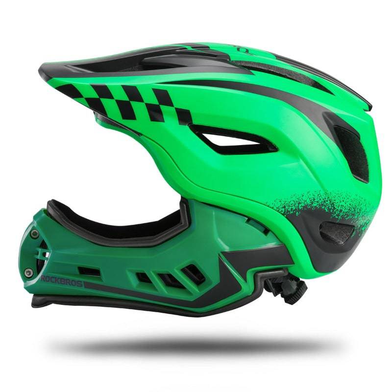Kinderhelm Integralhelm mit Abnehmbare Kinnschutz für Jungen/Mädchen ROCKBROS