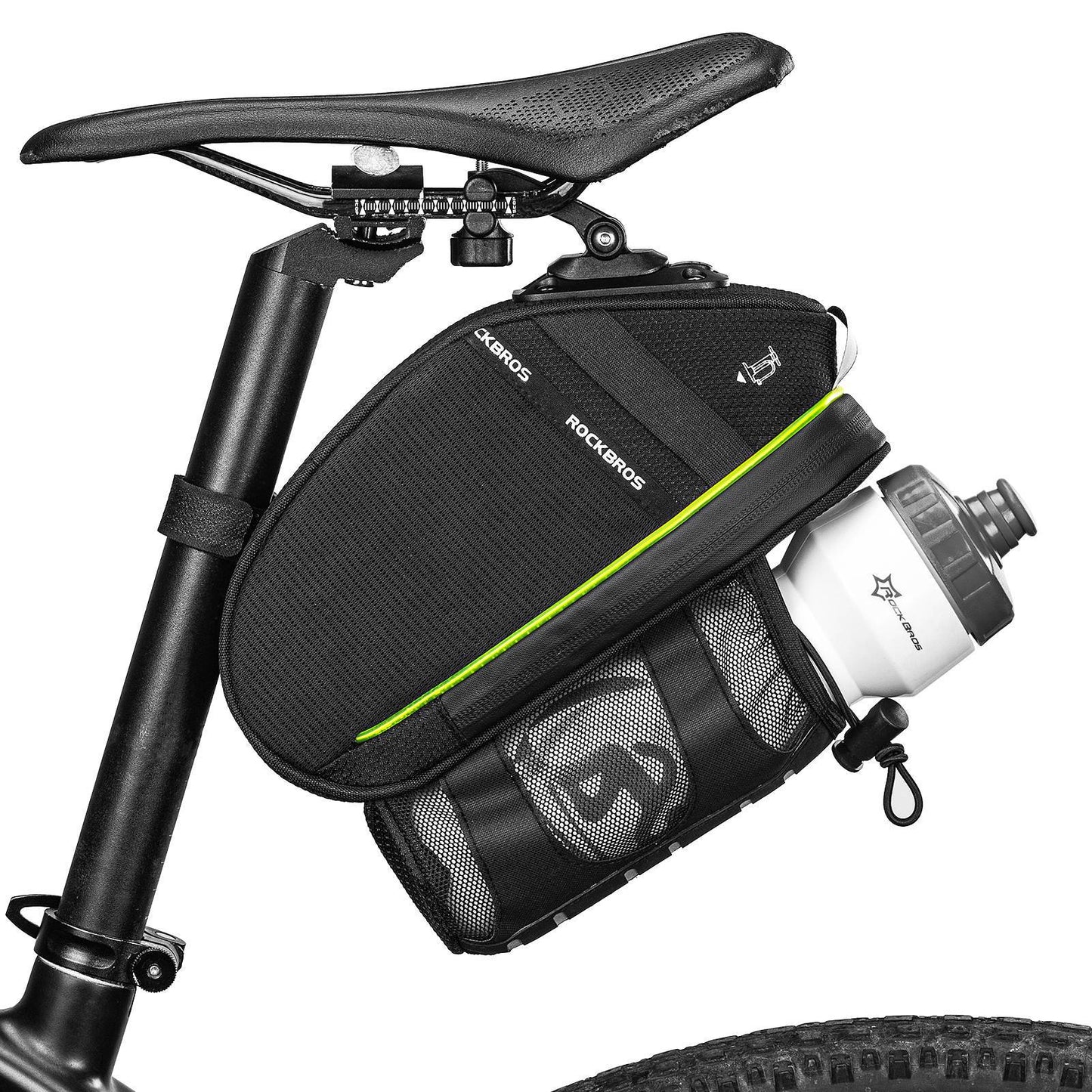 Kratzfest Fahrrad Satteltasche mit Flaschenhalter 1,5L ROCKBROS