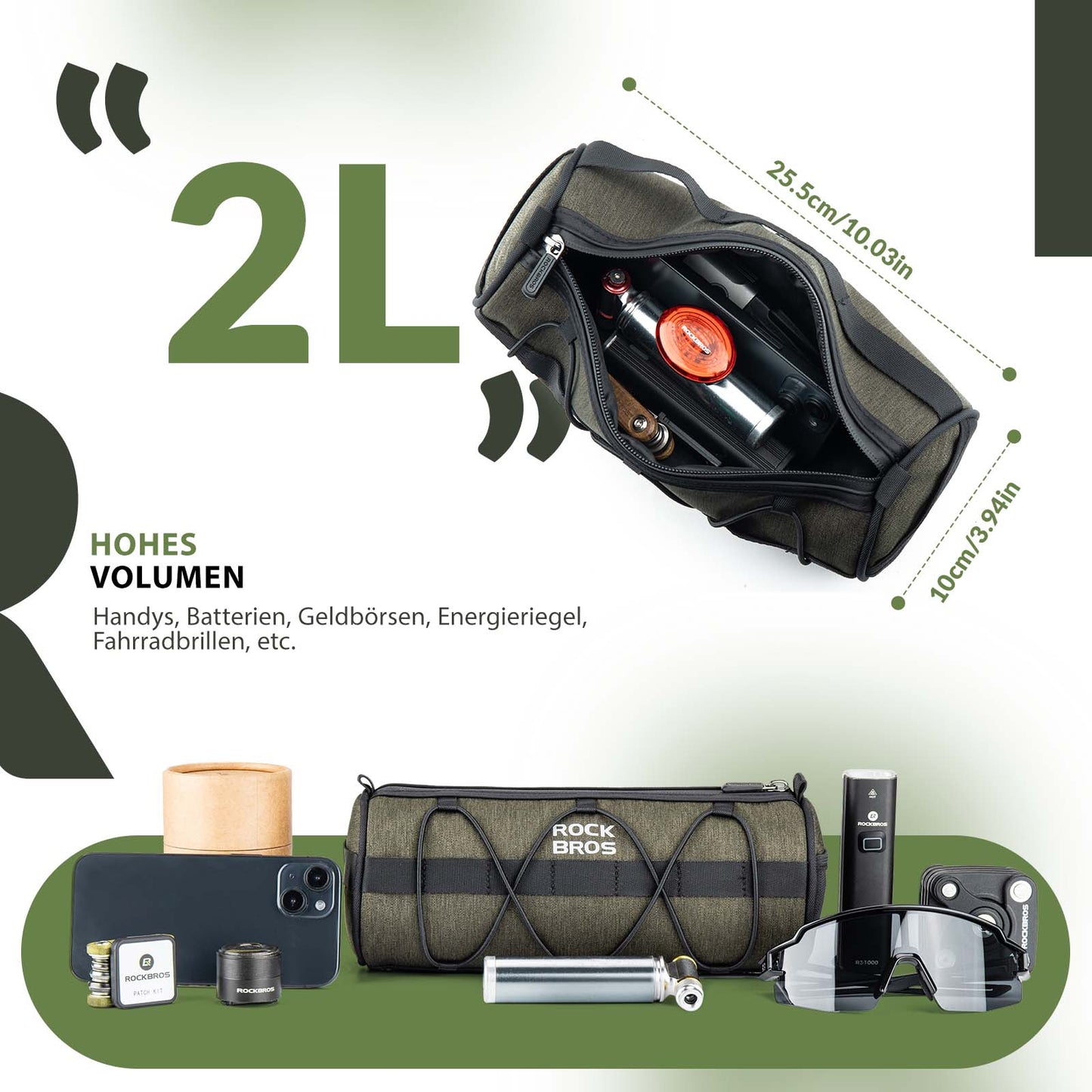 Lenkertasche Multifunktionale Umhängetasche mit Schultergurt ROCKBROS