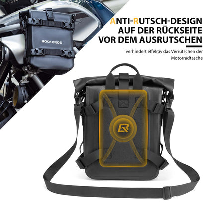 Motorrad Seitentasche wasserdicht Gepäckträgertasche 5L Schwarz ROCKBROS