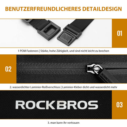 Motorrad Tankrucksack Wasserdichter Magnet Tanktasche Schwarz ROCKBROS