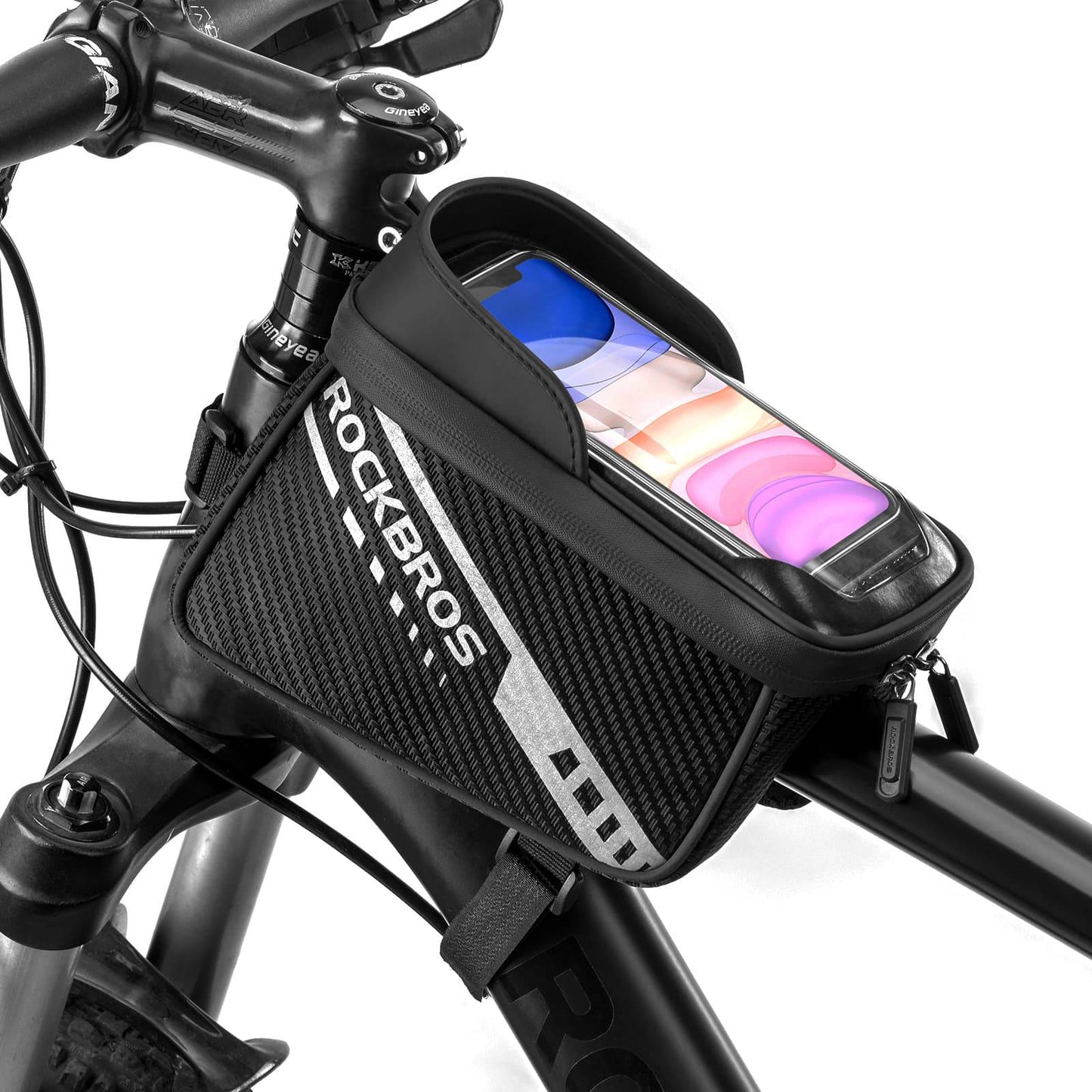 Oberrohrtasche mit TPU-Touchscreen Seitentaschen-Design 1L ROCKBROS