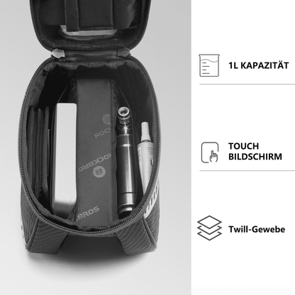Oberrohrtasche mit TPU-Touchscreen Seitentaschen-Design 1L ROCKBROS