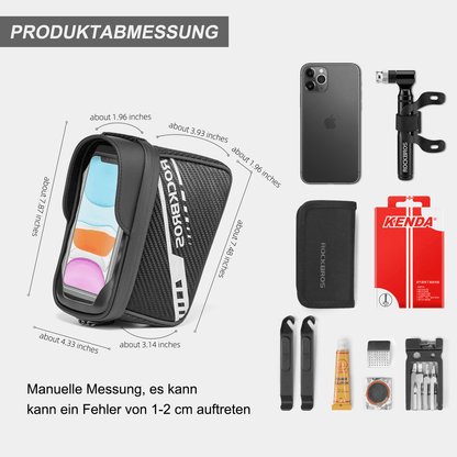 Oberrohrtasche mit TPU-Touchscreen Seitentaschen-Design 1L ROCKBROS