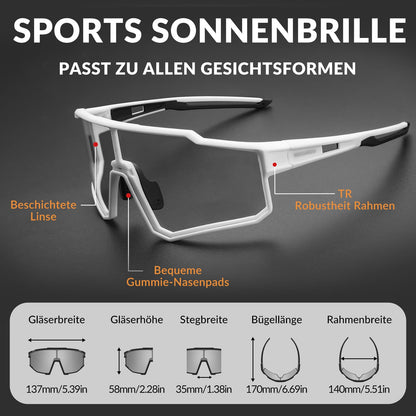 Polarisiert Fahrradbrille Sport Sonnenbrille für Outdoorsport ROCKBROS