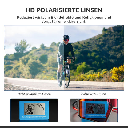 Polarisiert Fahrradbrille Sport Sonnenbrille für Outdoorsport ROCKBROS