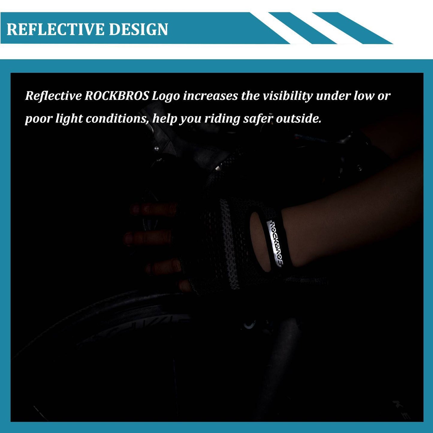 Radsport Halbfingerhandschuhe Universal Trainingshandschuhe ROCKBROS