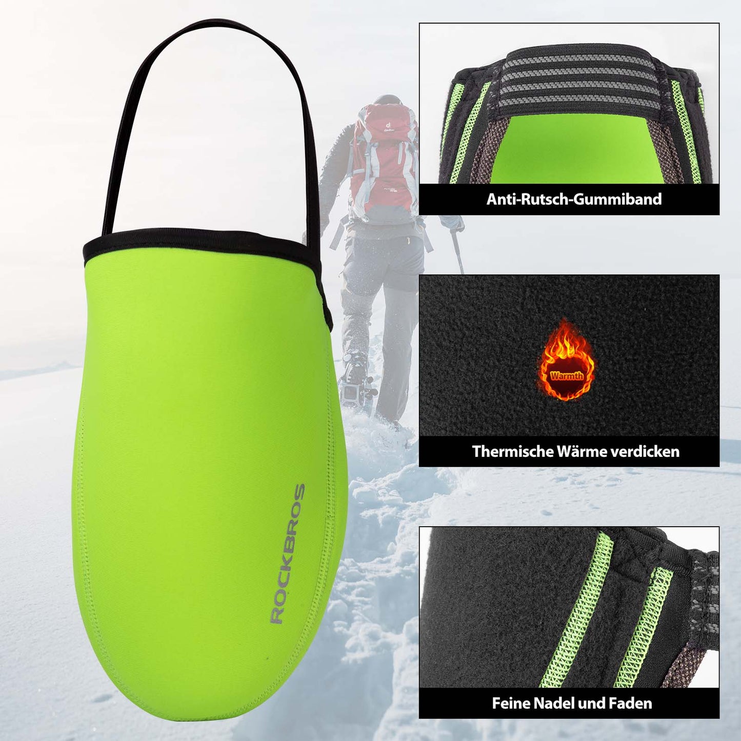 Radsport Überschuhe Wasserabweisend Kevlar Fahrrad Shoe Cover ROCKBROS